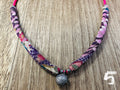 Necklace - Half Kimono with Silver Charm