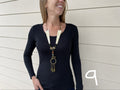 Long Necklace - Brass & Aluminum recycled - MANY STYLES