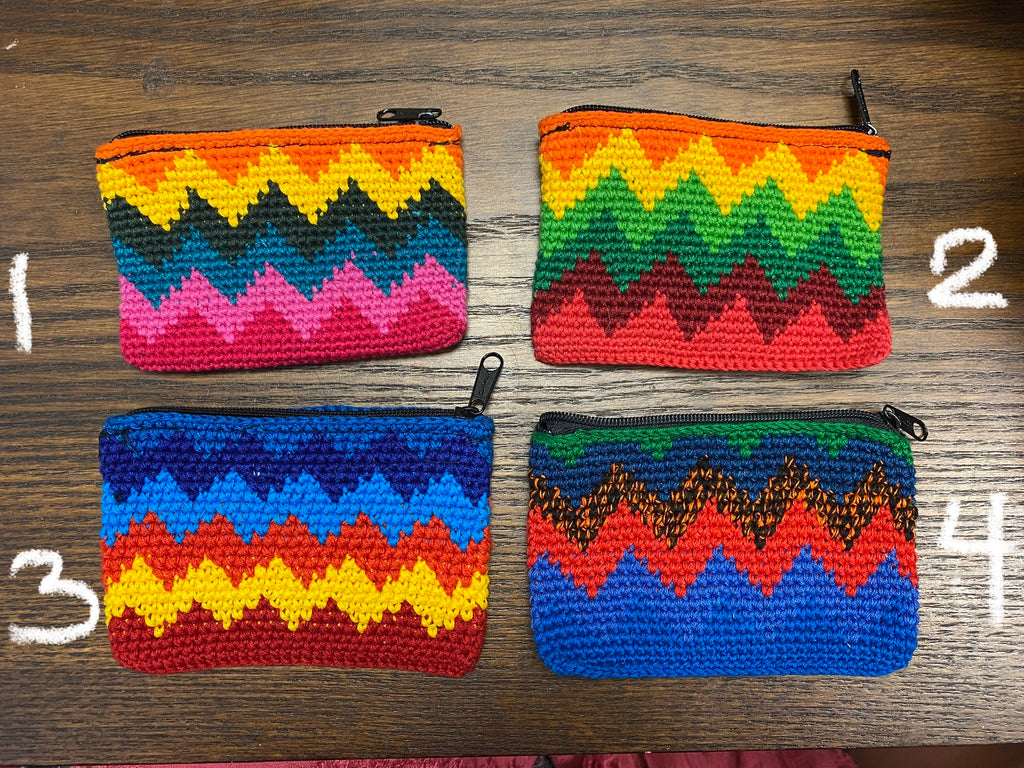 Crochet Coin Purse handmade by a Guatemalan Woman Artisan – Lumily