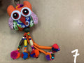 Owl - hanging key - MULTIPLE COLORS