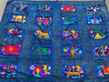 Traditional hand embroidered quilt / wall hanging