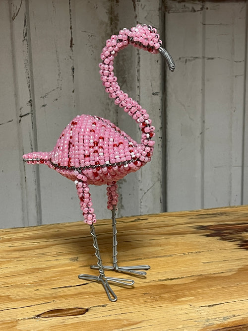 Beaded flamingo
