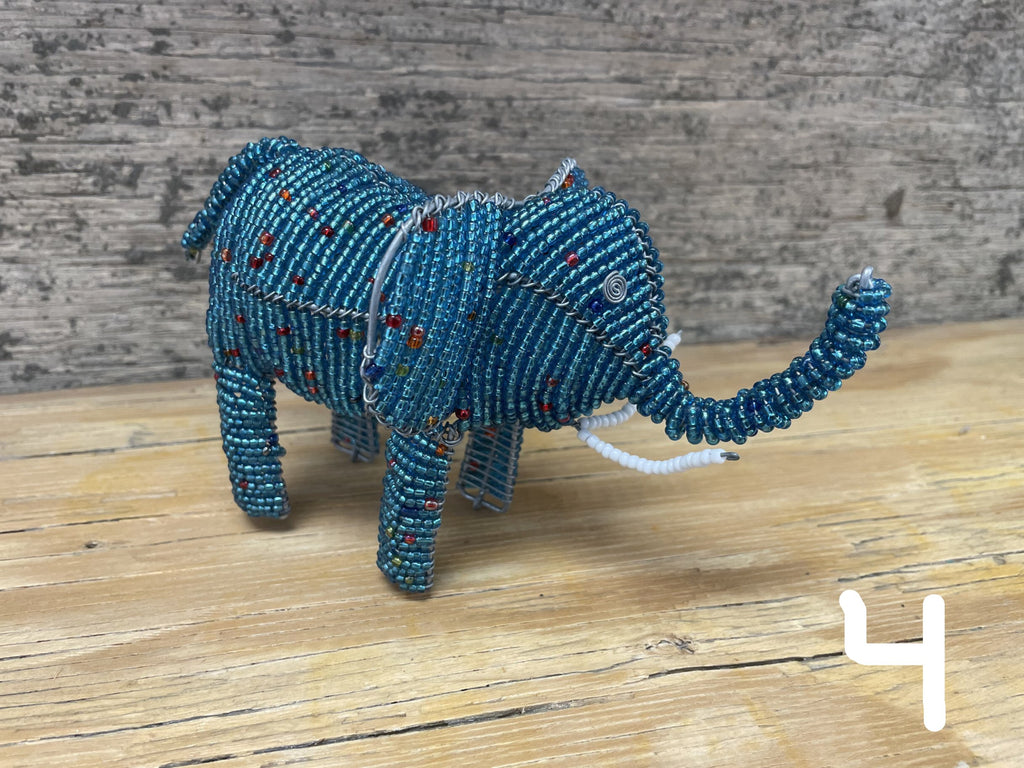 クラフト・布製品 Artist Beaded Elephant - M Hand-Beaded Elephant – MapYourTravels.com
