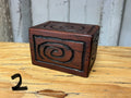 Wood Carved Box - 3" x 4"