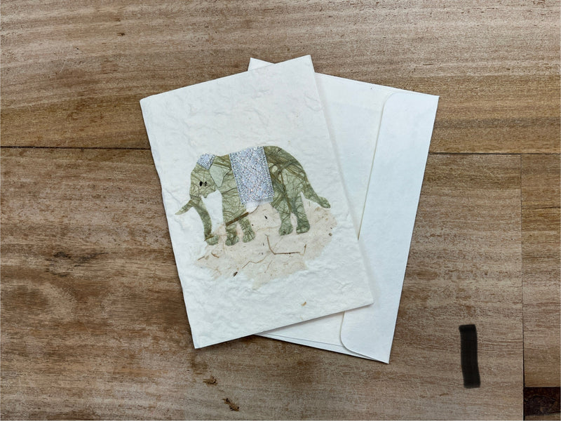 Card - Natural Elephants