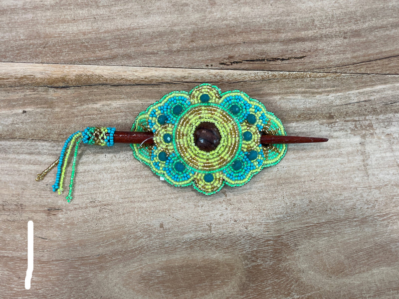 Hair Stick Barrette - Beaded
