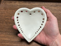 Soapstone Heart Dish Drilled - 4"