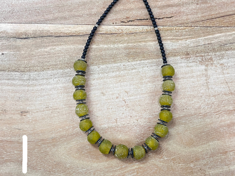 Necklace - Boho & Glass