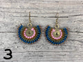 Earrings - Chandelier Wax Cotton Round