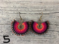 Earrings - Chandelier Wax Cotton Round