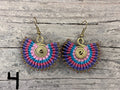 Earrings - Chandelier Wax Cotton Round