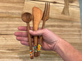 Wood w/ Beads Utencils - Sold Separately