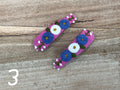 Hair Clips - Cute Embroidered (2 pieces)