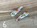 Hair Clips - Cute Embroidered (2 pieces)