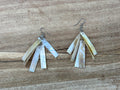 Earrings - MOP Long Rectangle Cluster