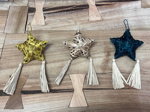 Ornament - Star Raffia