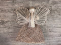 Ornament - Abaca Burlap Angel 5"