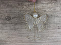 Ornament - Capiz Angel Harp