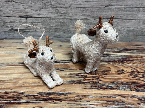 Ornament - Abaca Reindeer
