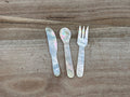Utencil Sets of 3 - Mother of Pearl 4"