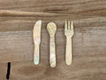 Utencil Sets of 3 - Mother of Pearl 4"