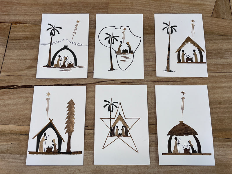 Banana Bark Christmas Cards - Set of 6