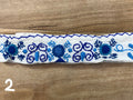 Headband with Embroidered Flowers