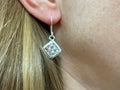 Thai Silver Woven Earrings - sm dangle
