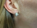 Thai Silver Woven Earrings - sm stud