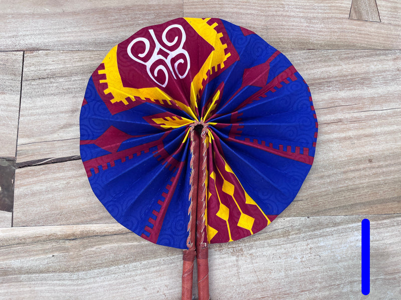 Circle Folding Fan - Kitenge