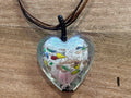 Necklace - glass heart