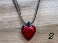 Necklace - glass heart