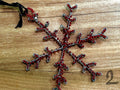 Ornament - snowflake bead & wire