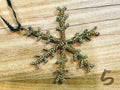 Ornament - snowflake bead & wire