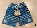 Handmade woven stretch shorts