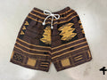 Handmade woven stretch shorts