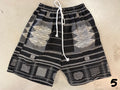 Handmade woven stretch shorts