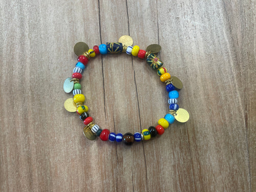 Anklet - trade bead colorful