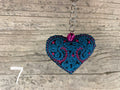 Keyholder - Heart Embroidered MORE COLORS