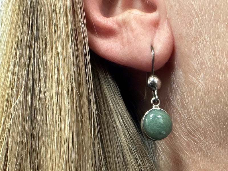 Earrings - jade deluxe silver