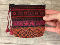 Coin purse hilltribe reds LG- multiple designs