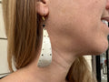 Earrings - Cowhorn with metal