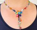 Necklace - Glass Bead Flower
