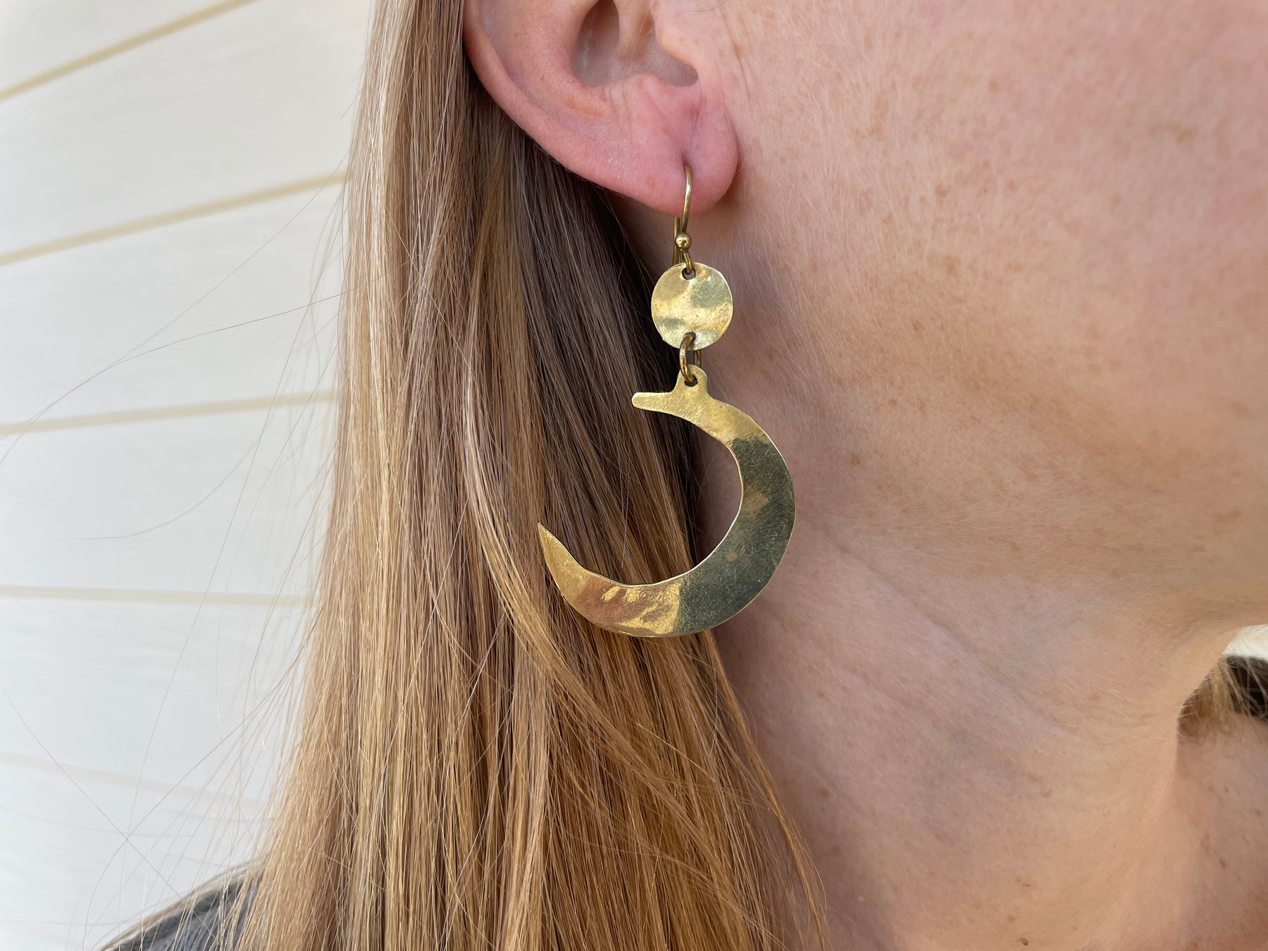 Sterling Silver Crescent Moon & Star Dangle Earrings for Women Girl -  Walmart.com