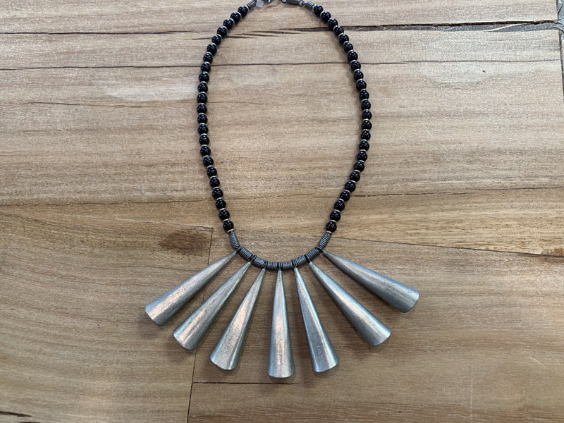 Necklace - aluminum fringe