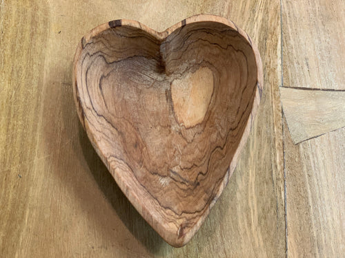 Wood Heart bowl - med