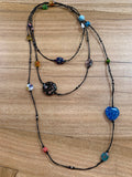 Necklace - glass bead long