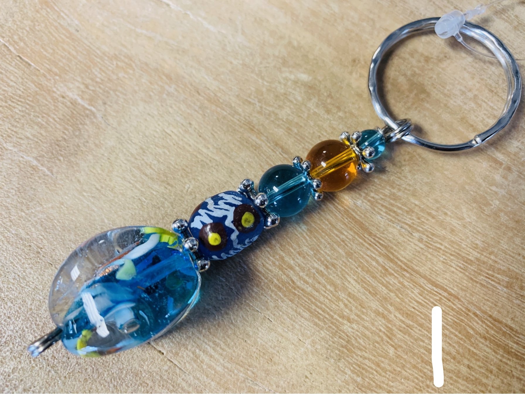 Glass trade bead keychain – Shop with a Mission