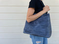 Leather tote - Open style