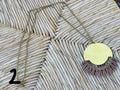 Leather fringe with brass necklace - VARIOUS STYLES